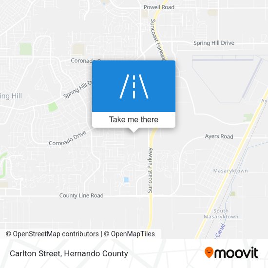Carlton Street map