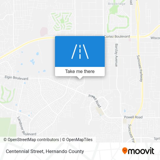 Centennial Street map