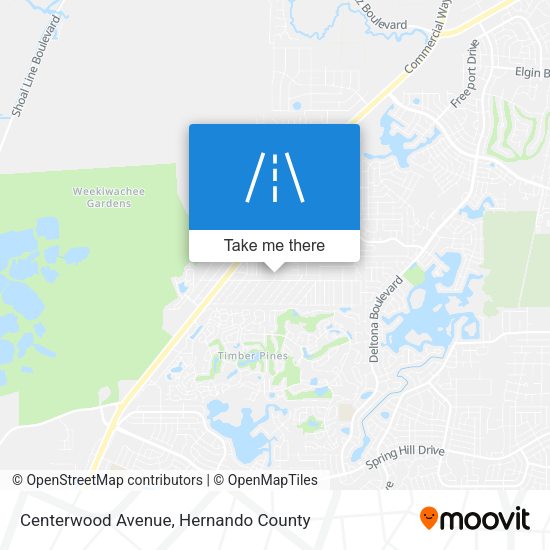 Centerwood Avenue map