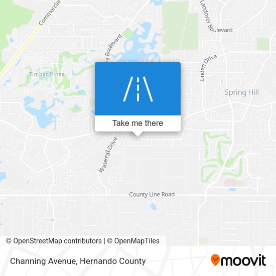 Mapa de Channing Avenue