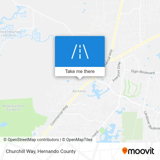 Churchill Way map