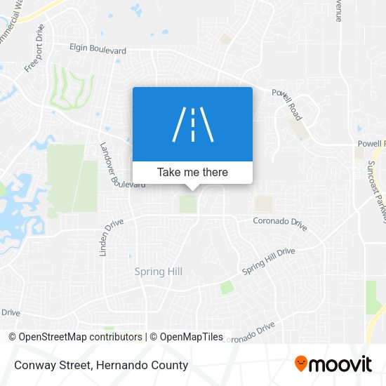Conway Street map