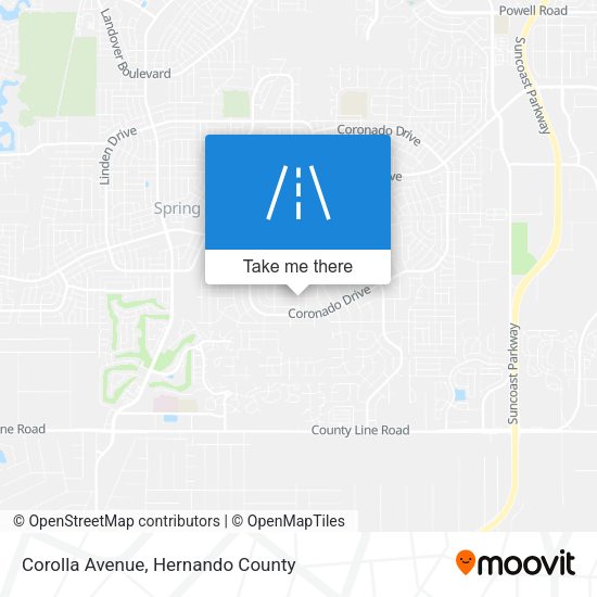 Corolla Avenue map