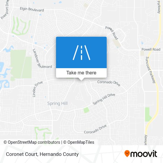 Coronet Court map