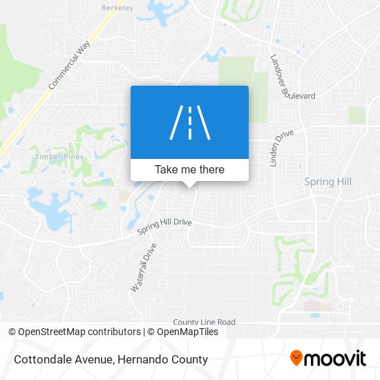 Cottondale Avenue map