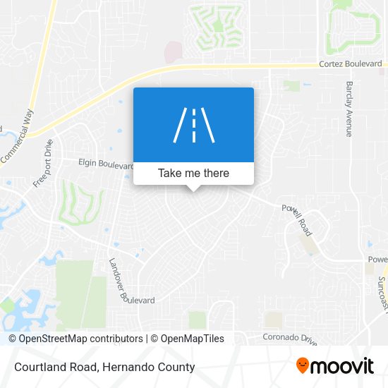Mapa de Courtland Road