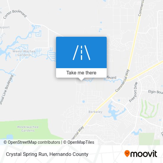 Crystal Spring Run map