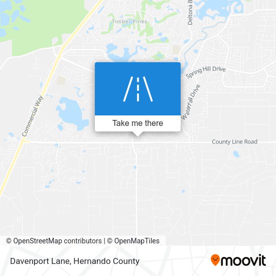 Davenport Lane map