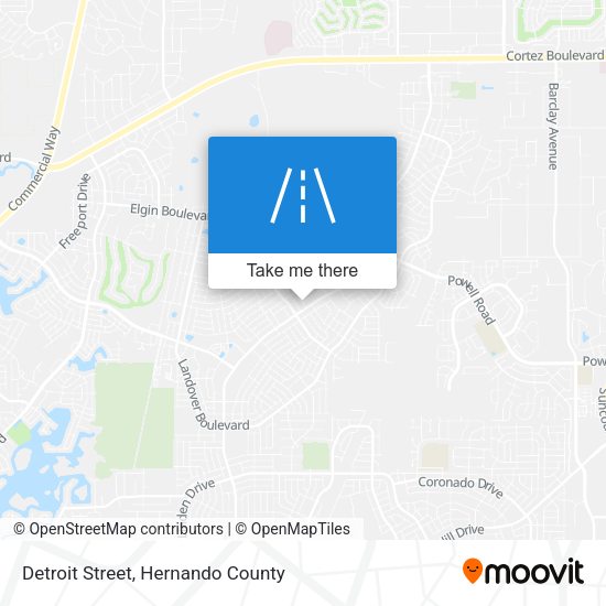 Mapa de Detroit Street