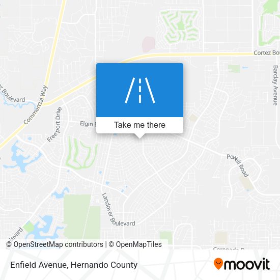 Enfield Avenue map