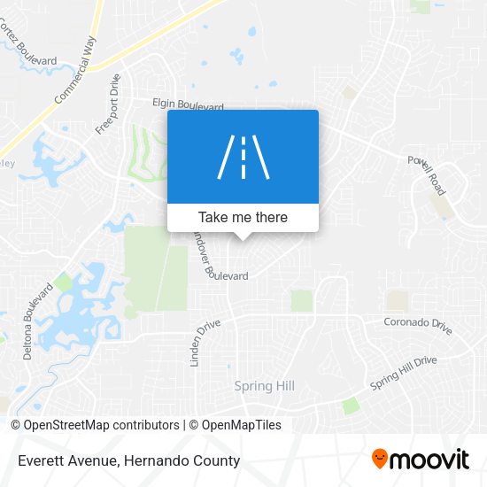 Everett Avenue map