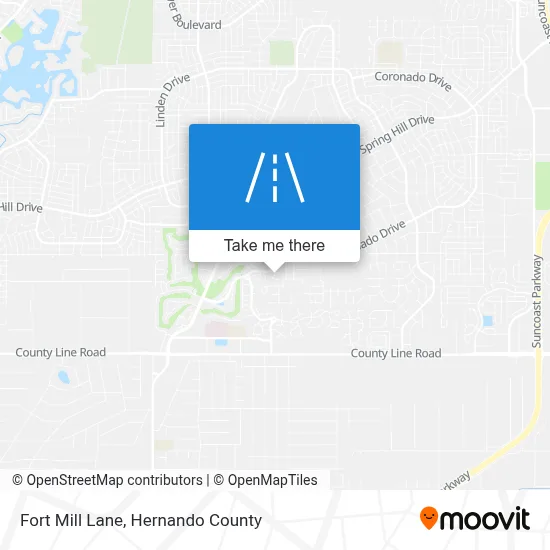 Fort Mill Lane map
