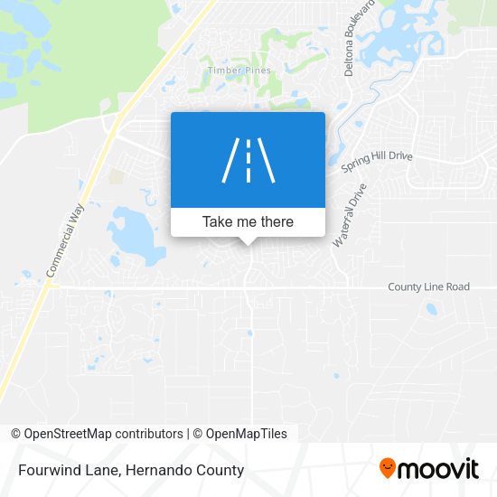 Fourwind Lane map