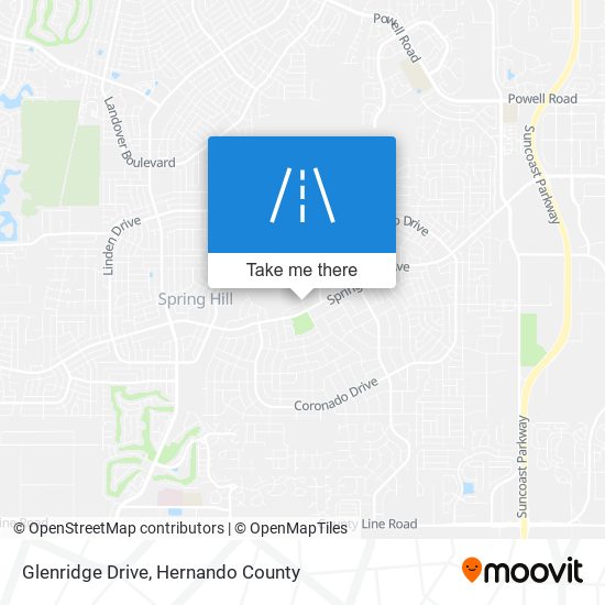 Glenridge Drive map