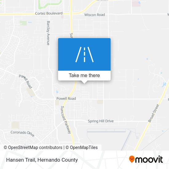 Hansen Trail map