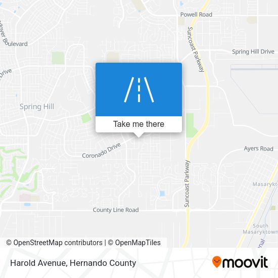 Harold Avenue map