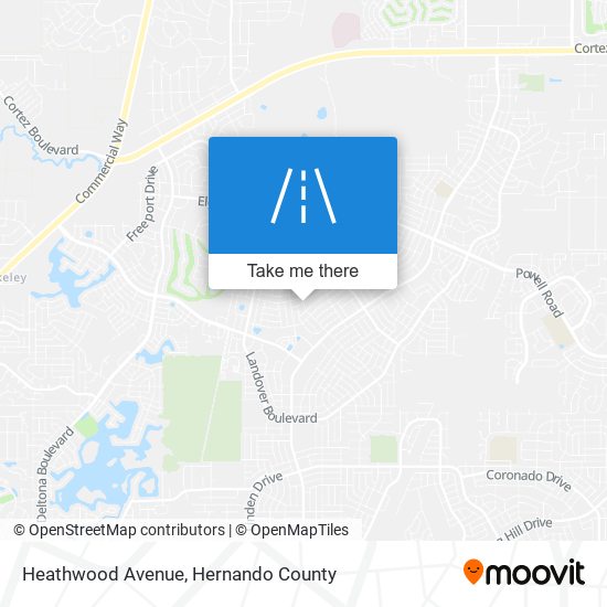 Heathwood Avenue map