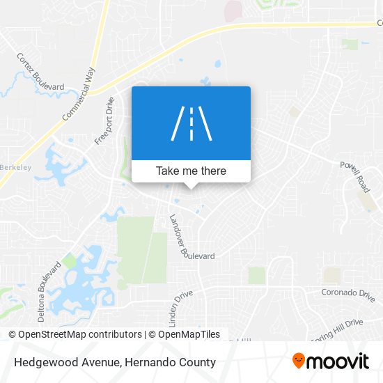 Hedgewood Avenue map