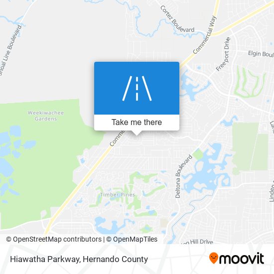 Hiawatha Parkway map
