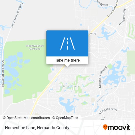 Horseshoe Lane map