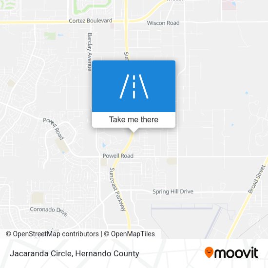 Jacaranda Circle map