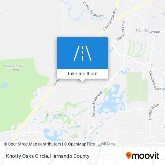 Knotty Oaks Circle map