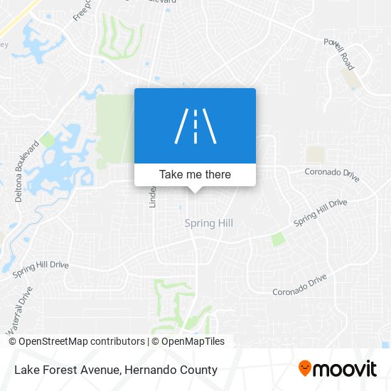 Lake Forest Avenue map