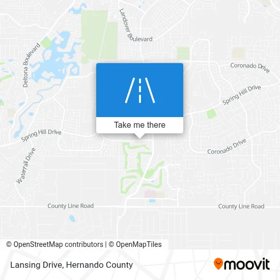 Lansing Drive map