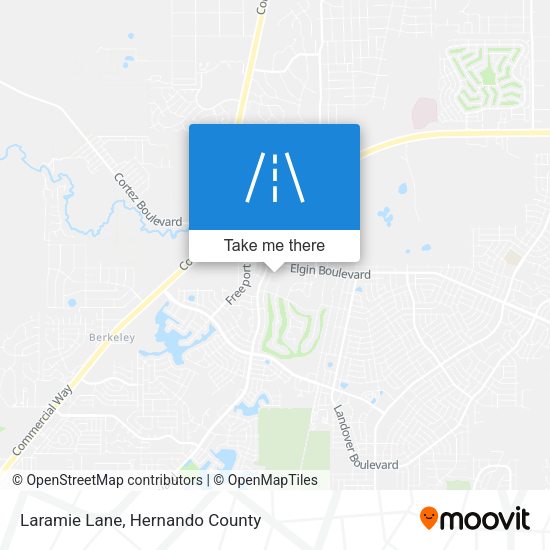 Laramie Lane map