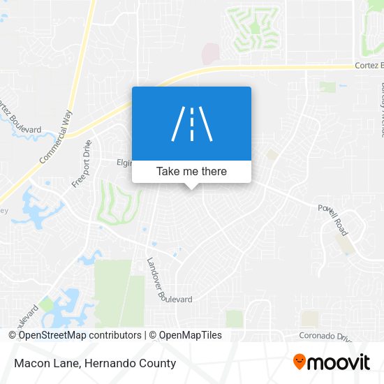 Mapa de Macon Lane