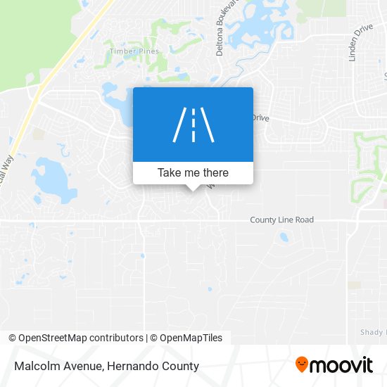 Malcolm Avenue map