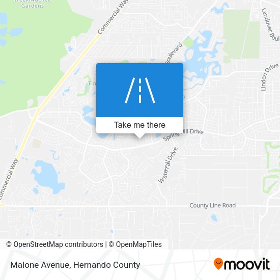 Malone Avenue map
