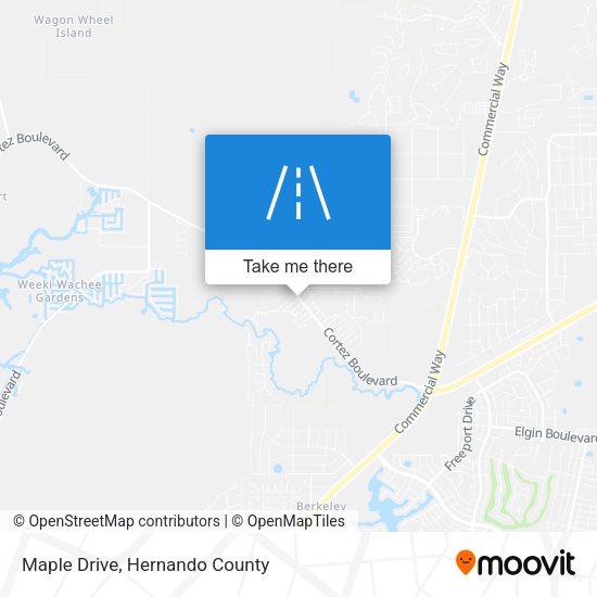 Maple Drive map