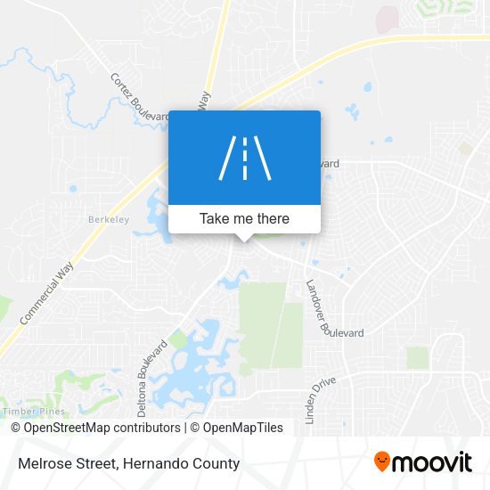 Melrose Street map