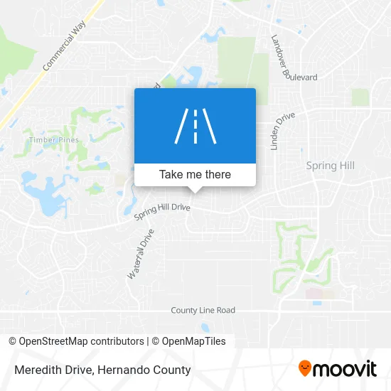 Meredith Drive map
