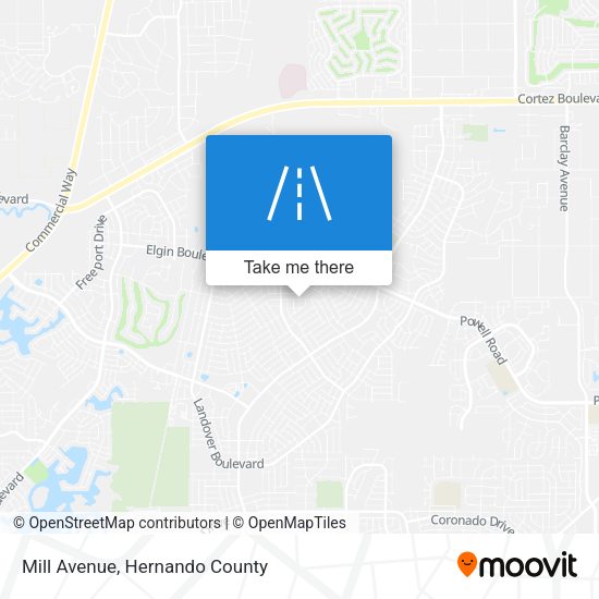 Mill Avenue map