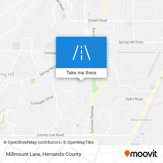 Millmount Lane map