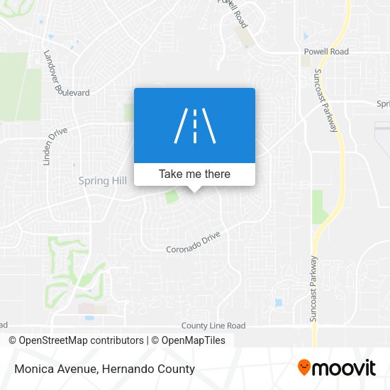 Monica Avenue map