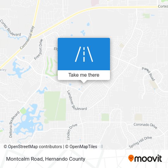 Montcalm Road map