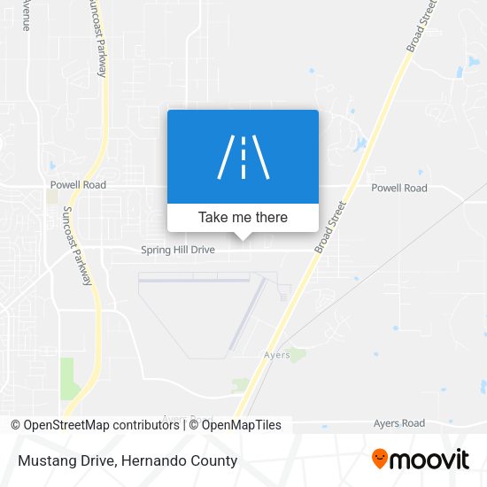 Mustang Drive map