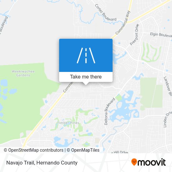 Mapa de Navajo Trail