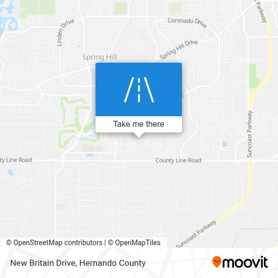 New Britain Drive map