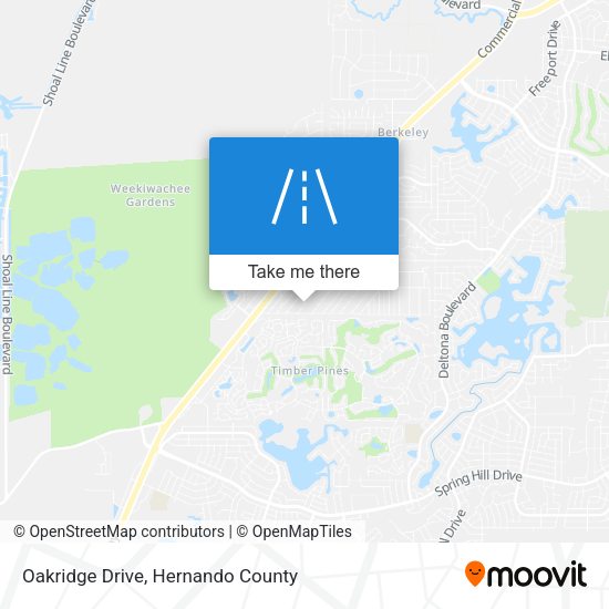 Oakridge Drive map