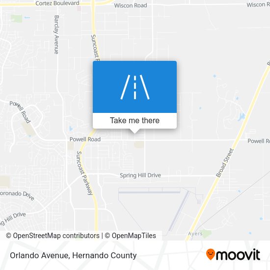 Orlando Avenue map