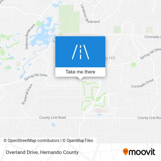 Overland Drive map