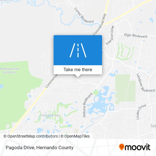 Pagoda Drive map