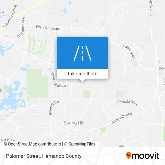 Palomar Street map