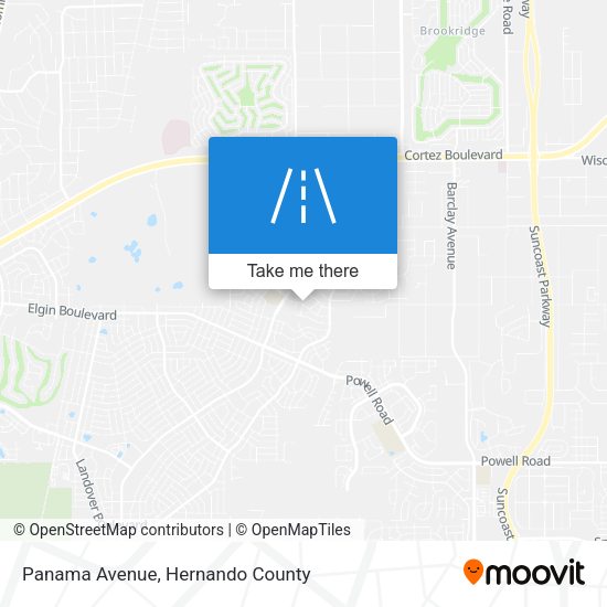 Mapa de Panama Avenue