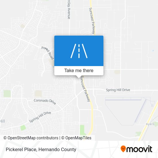 Pickerel Place map