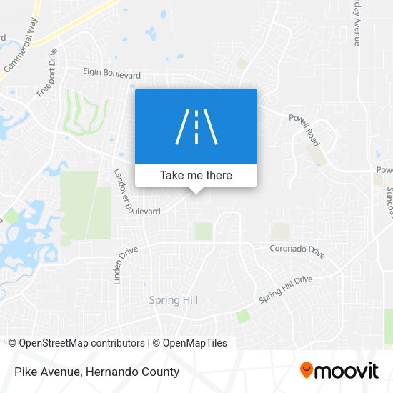 Pike Avenue map